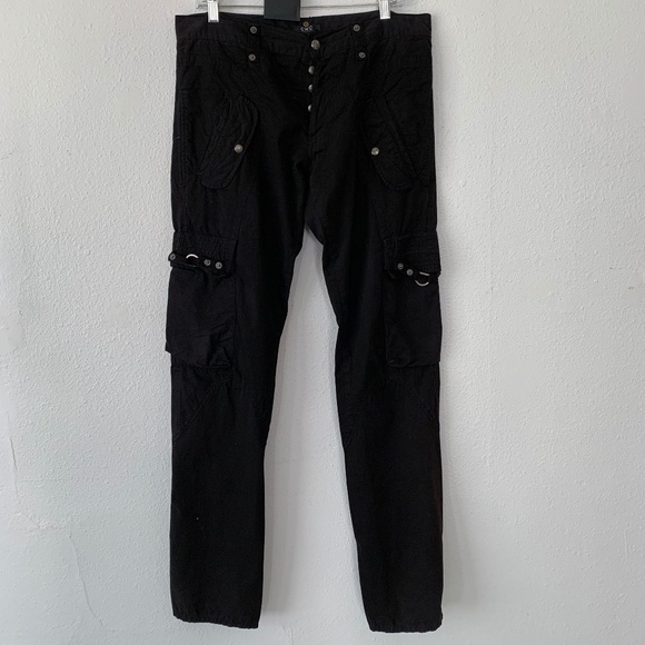 CNC Costume National heavy wash utility cargo pant